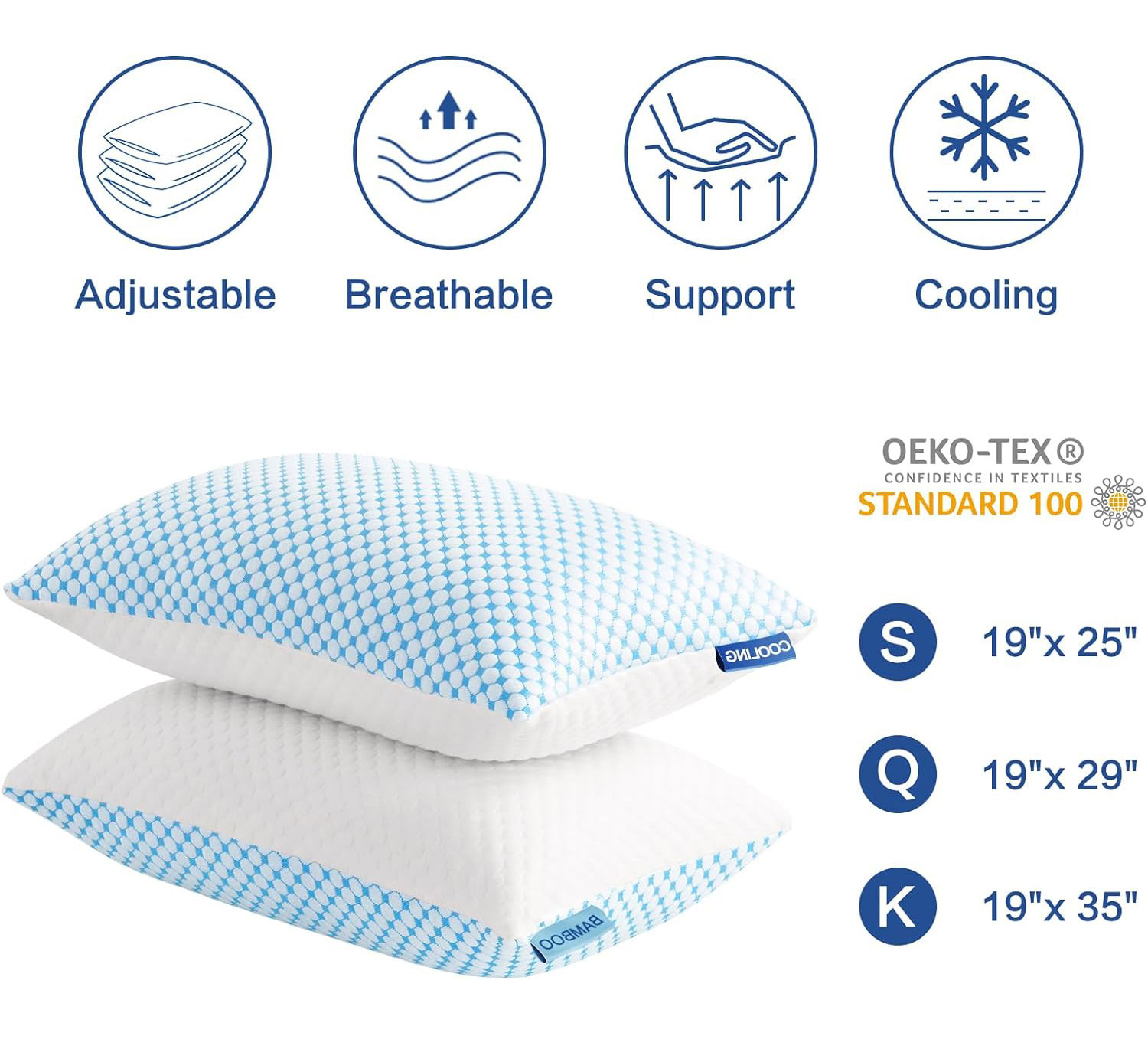 Firm Pillow Shredded Memory Foam.
